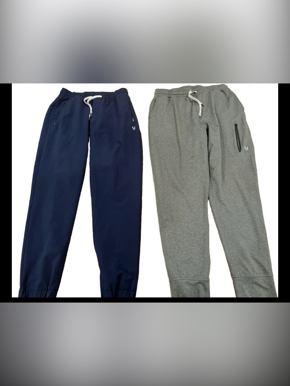 TWO Vuori Joggers Mens M BLUE AND GRAY Sunday Performance Athletic Pants